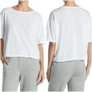 360 Cashmere grey cotton short sleeve small